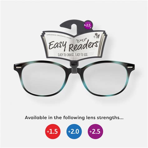 Easy Readers Round Blue Reading Glasses If