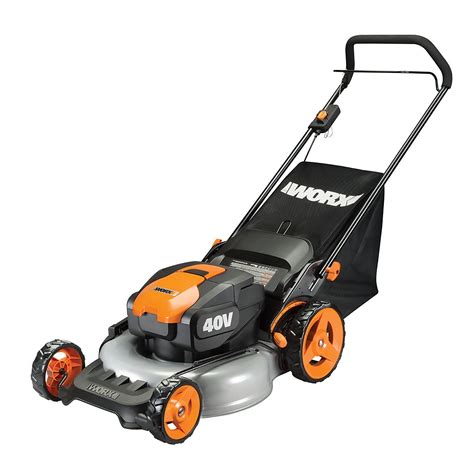 Worx 40v Power Share 20 Lawn Mower Mulchingside Discharge Lawn Mowers