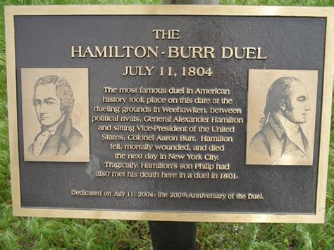 Burr Slays Hamilton In Duel Jul 11 1804 Historycom