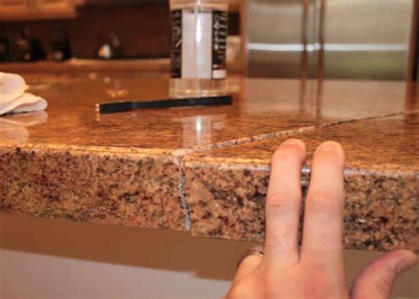 Adhesive for granite tiles on kitchen counter? Broken Granite Repair | MilleStone Marble & Tile