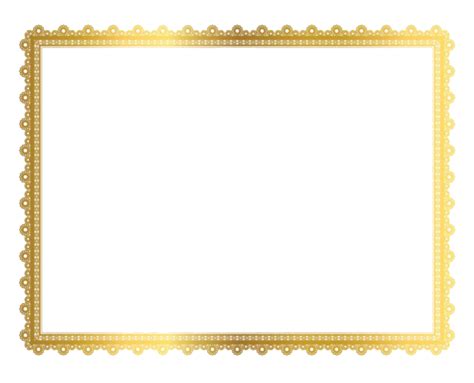 Golden Border Frame Png Petronila Walgren