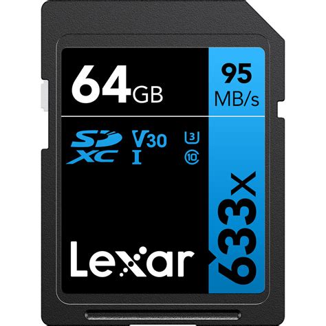 Lexar 64gb Professional 633x Uhs I Sdxc Memory Card