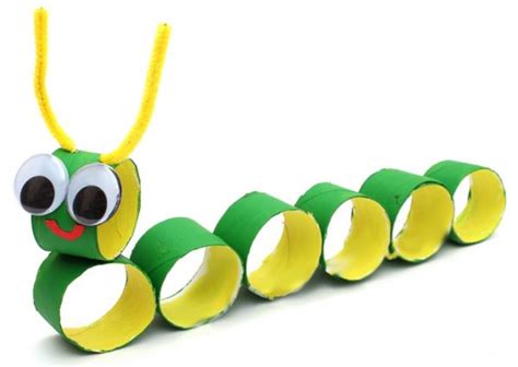 Toilet Paper Roll Caterpillar Craft Fiesta