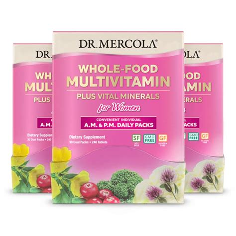 Whole Food Multivitamin Daily Packs For Women 240 Per Box 90 Day Supply
