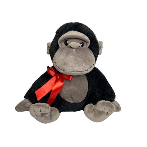 Fiesta Toys Fiesta 9 Inch Sitting Gorilla With Red Ribbon Ages 3