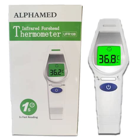 Alphamed Infrared Forehead Thermometer Ready Stock 1 Year Warranty Shopee Malaysia