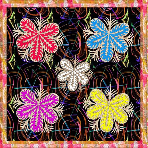 Butterfly Look Graphic Flowers Colorful Art For A Cheerful Smiling Mood