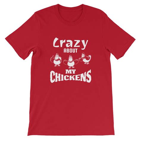 Crazy About My Chickens T Shirt Funny Chicken Lovers Shirt Etsy