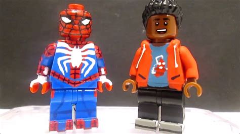 Lego Spider Man Ps4 Custom Minifigures Miles And Spider Man Youtube