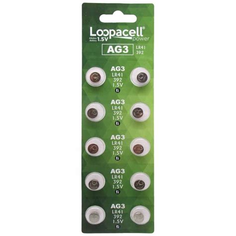 Buy Loopacell Ag3 Lr41 Batteries Ag3 392 384 192 Battery 15v