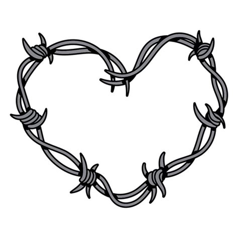 Heart Barbed Wire Transparent Png