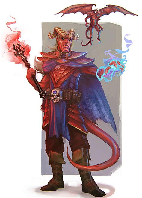 Tiefling Warlock With Images Dungeons And Dragons Characters