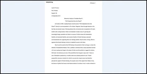 Process analysis essay is not one of the most common tasks. 002 Rhetoric Essay Examples Of Rhetorical Analysis Essays ...