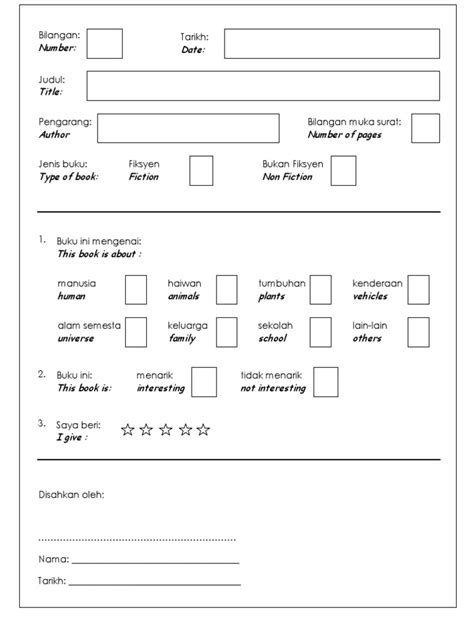 Buku rekod bacaan nilam digunakan untuk merekod aktiviti bacaan buku/bahan yang dilakukan oleh murid. buku rekod bacaan Nilam