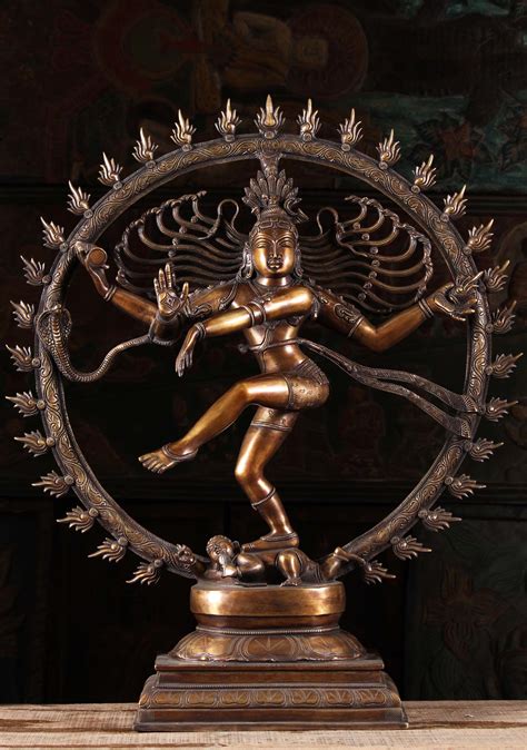 Sold Brass Dancing Shiva As Lord Of Dance Nataraja 32 89bs250z