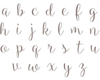 Download lettering fonts for desktop. Alphabet stencil | Etsy
