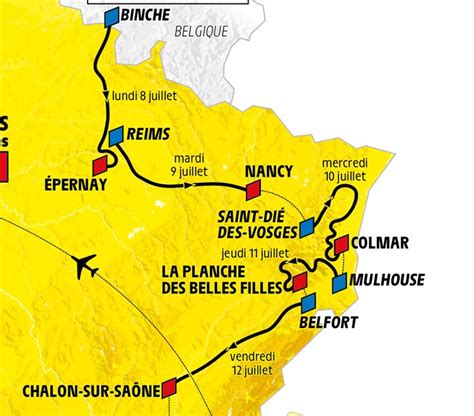Tour de France Saint Dié des Vosges ville départ le mercredi juillet