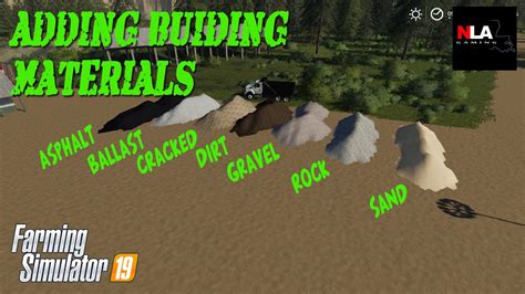 Farming Simulator 19 Modding Tutorial Adding Building Materials