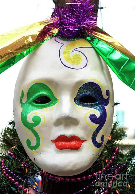 New Orleans Mardi Gras Mask Photograph By John Rizzuto Fine Art America