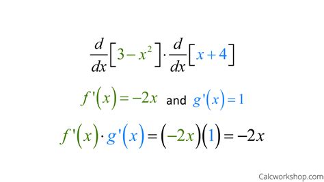 Product Rule For Calculus W Step By Step Examples