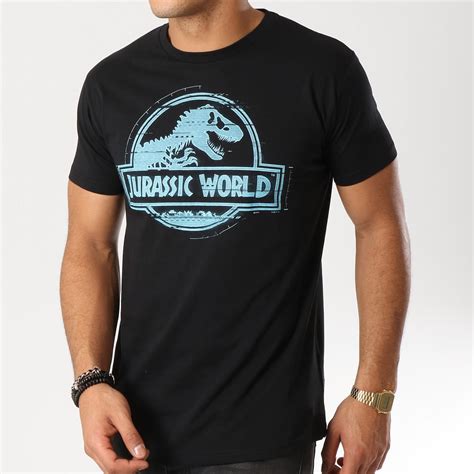 Jurassic Park Tee Shirt Logo Noir Laboutiqueofficielle Com