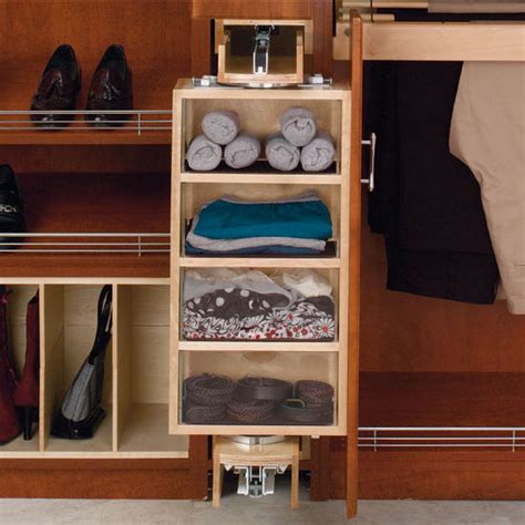 A few times i've purchased a storage caddy to hang on a cabinet door. Storage Armoire w/Mirror - 4 Acrylic Storage Bins and ...