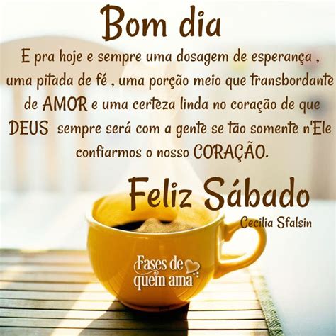 Bom Dia Sábado Mensagem De Bom Dia