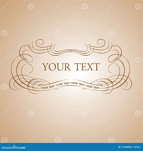 Calligraphy Text Banner Stock Vector Illustration Of Fashioned 11260962