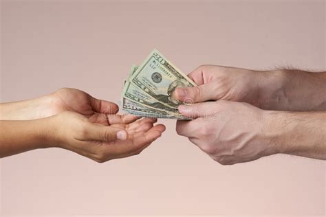 Hands Giving Money Stock Image Image Of Exchange Bank 145341733