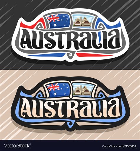 Logo For Australia Royalty Free Vector Image Vectorstock