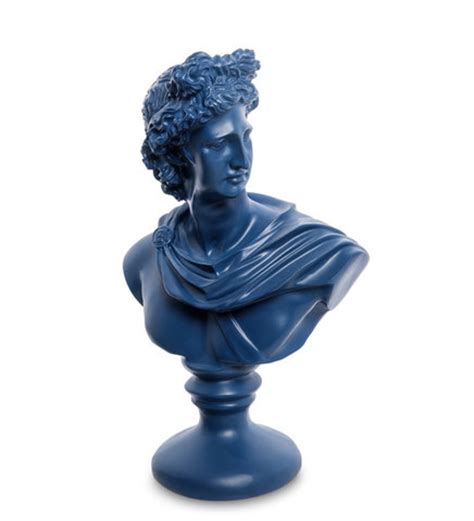 Apollo Greek Roman God Bust Head Statue Cast Marble Sculpture Etsy