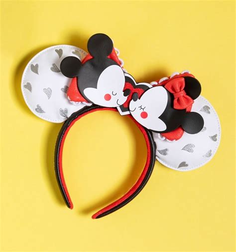 Loungefly Disney Mickey And Minnie Mouse Love Ears Headband