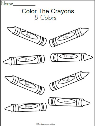 Blue Crayon Coloring Pages