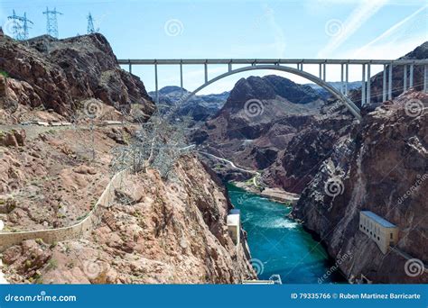 Hoover Dam Bypass Bridge Stock Photo Image Of Colorado 79335766