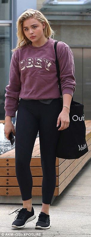 Chloe Moretz Flaunts Her Svelte Figure As She Obeys Her Daily Gym