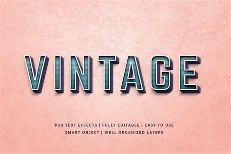 Vintage Text Effect By Creavora On Envato Elements