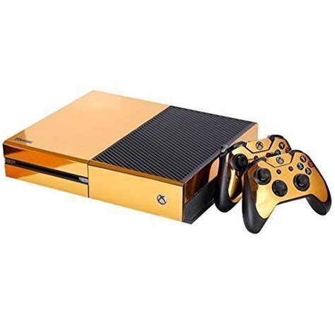 Skinown Xbox 1 Golden Skin Gold Sticker Vinly Decal Cover For Xbox