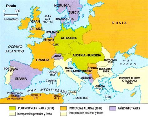 Mapa De Europa 1914