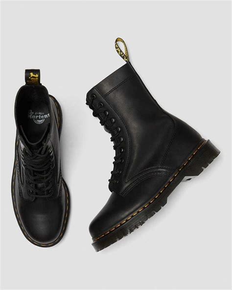 Harron Leather Mid Calf Moto Boots By Dr Martens Boots Soft Boots