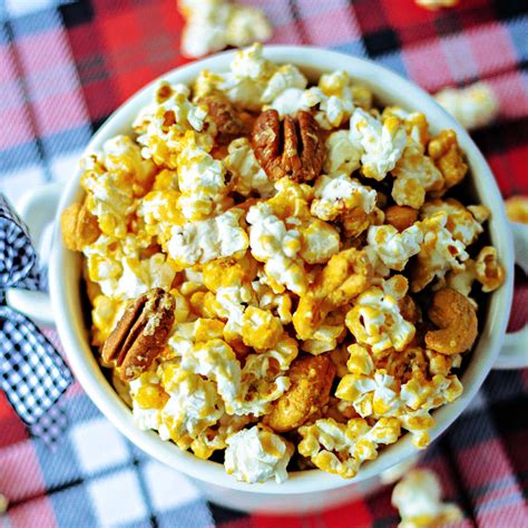 Homemade Caramel Corn With Nuts Life Love And Good Food