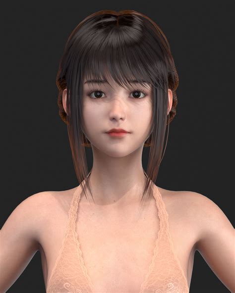 Anime Girl 3d Model Givensa