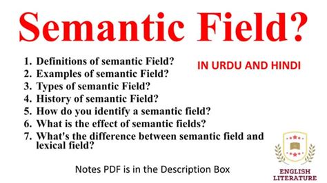 Semantic Fieldpptx