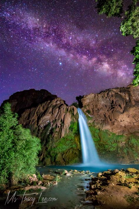 Havasu Falls On The Havasupai Reservation With The Milky
