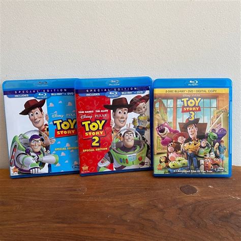 Disney Toy Story 1 2 And 3 Blu Raydvd Special Edition Bundle
