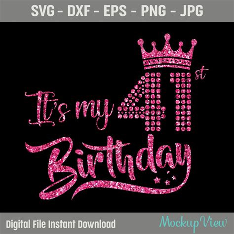 Clip Art 1980 41st Birthday Svg Files For Cricut 41st Birthday Png Svg