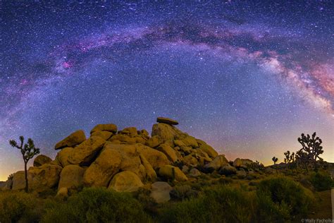 Milky Way Over Cap Rock Joshua Tree National Park Wally Pacholka