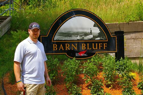 The landmark is called barn bluff since it looks like a giant barn from a distance. earthscienceguy: Minnesota Geology Monday - Barn Bluff