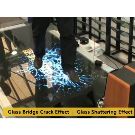 KXG Glass Bridge Crack Effect Glass Factory China
