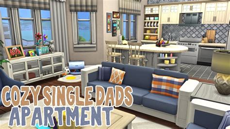 Cozy Single Dad's Apartment || The Sims 4 Apartment Renovation: Speed
