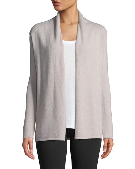 Neiman Marcus Cashmere Collection Cashmere Modern Open Front Cardigan